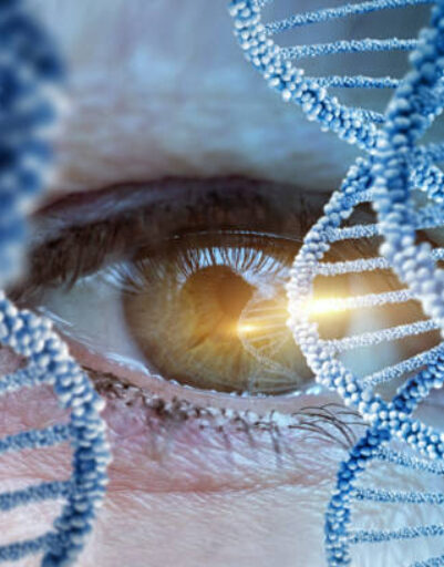 Monitoring and inspection of human DNA concept design.